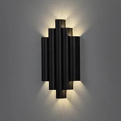 LED wall luminaire ROBIN 16/3814, 10 flames, Up & Down, 21W 3000K 1625lm, black