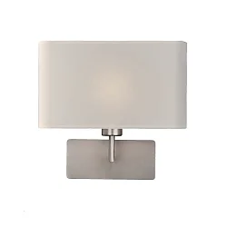 Luminaria de pared ROMEO 16/3971 E27 IP20, níquel mate