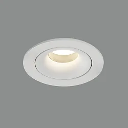 ceiling recessed luminaire MUSCA 1 flame, round GU10 IP20, white 