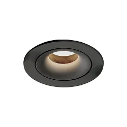 Luz downlight MUSCA 3947/11 de 1 llama GU10 IP20, negro