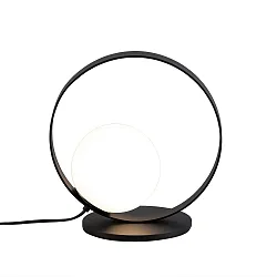 table lamp HALO 3815/1 IP20, opal, black