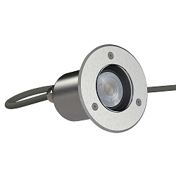 Luminaria empotrable en suelo PLUG-N-PLAY / GU10 PAR16 con portalámpara GU10 IP67, acero inoxidable