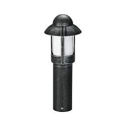 Luminaria de zócalo TYPE NO 0531 lang, con tapa E27 IP44, negro regulable