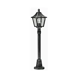 Luminaria de caminos TYPE NO 4128 angular E27 IP44, negro regulable