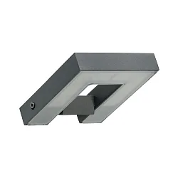 Luminaria de pared para exteriores TYPE NO 0219 angular, giratorio IP54, antracita regulable