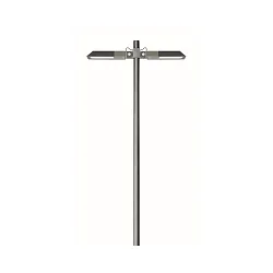 LED Vario III Mast light 0844 - floodlight optics, 2 flames, IP65, 113.2W 3000K 7600lm, tiltable +/- 45°, anthracite