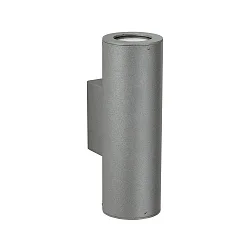 Outdoor Wall spot Type No. 2481 - 2-sided, wide/wide, IP44, 2x GU10 PAR 16 50W, rigid, cast alu / safety glass, anthracite