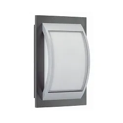 Luminaria de pared y techo TYPE NO 6199 pequeño E27 IP44, antracita, plata regulable