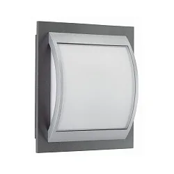 Luminaria de pared y techo TYPE NO 6202 grande E27 IP44, antracita, plata regulable