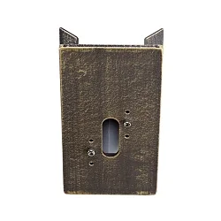 Corner bracket square Type No. 1007 for Albert Outdoor Wall luminaires, brown brass