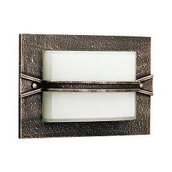 Luminaria de pared y techo TYPE NO 6263 simple, con tapa E27 IP44, marrón, latón satinado regulable