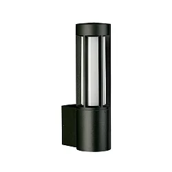 Luminaria de pared para exteriores TYPE NO 0215 arriba, cilíndrico E27 IP44, negro mate regulable