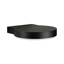 LED Outdoor Wall luminaire Type No. IP44, 0290, 16W 3000K 1600lm, cast alu / acrylic glass opal, black matt