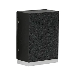 LED Outdoor Wall luminaire Type No. 0325, IP44, 230V AC/DC, 3.2W 3000K 330lm, cast alu, acrylic glass, black matt