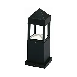 Luminaria de zócalo TYPE NO 0599 regulable, indirecta IP44, negro mate regulable