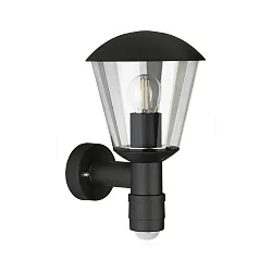 Luminaria de pared para exteriores TYPE NO 1854 resistente a los impactos, con detector de movimiento E27 IP54