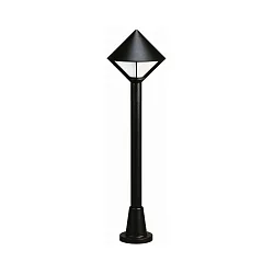 Luminaria de caminos TYPE NO 2031 E27 IP44, negro mate regulable