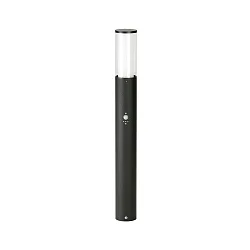 Luminaria para balizas TYPE NO 2069 cilíndrico, con detector de movimiento E27 IP44, negro mate regulable