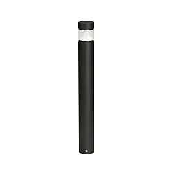 LED Bollard light Type No. 2295, 360° indirect symmetrical, 9W 3000K 1000lm, aluminum / plastic clear + opal, black