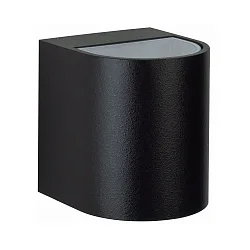 Proyector para exteriores TYPE NO 2402 Arriba-Abajo, redondo IP44, negro mate 