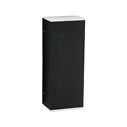 Luminaria de pared para exteriores TYPE NO 2491 dos caras GU10 IP44, negro, transparente regulable
