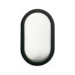 Luminaria de pared y techo TYPE NO 6037 E27 IP44, negro mate regulable