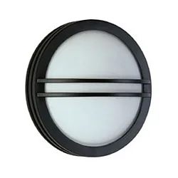 Luminaria de pared y techo TYPE NO 6105 redondo E27 IP44, negro mate regulable
