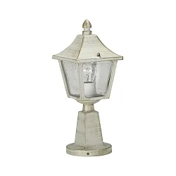 Luminaria de zócalo TYPE NO 0540 angular E27 IP44, dorado, blanco regulable
