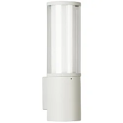 Luminaria de pared para exteriores TYPE NO 0311 cilíndrico E27 IP44, blanco