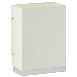 LED Outdoor Wall luminaire Type No. 0325, IP44, 230V AC/DC, 3.2W 3000K 330lm, cast alu / acrylic glass satin / clear, white