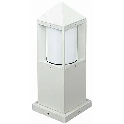 Luminaria de zócalo TYPE NO 0556 angular E27 IP44, blanco regulable