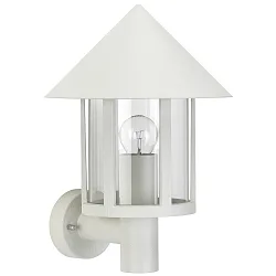 Luminaria de pared para exteriores TYPE NO 1824 redondo E27 IP44, blanco regulable
