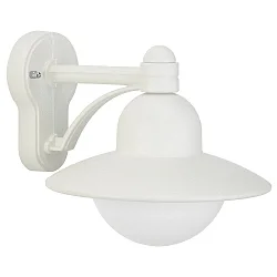 Luminaria de pared para exteriores TYPE NO 1850 abajo, redondo E27 IP44, blanco regulable