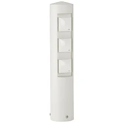 Pilar de enchufes TYPE NO 2102 3 veces, sin función de conmutación, blanco