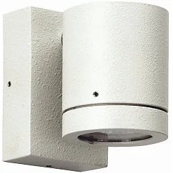 Outdoor Wall spot Type No. 2193 - 1-sided, IP54, GU10 PAR16 max. 50W, rotatable 330°, cast alu / glass, white matt