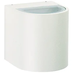 Proyector para exteriores TYPE NO 2402 Arriba-Abajo, redondo IP44, blanco mate 