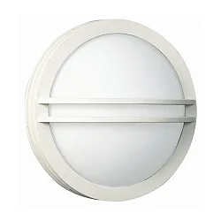 Luminaria de pared y techo TYPE NO 6105 redondo E27 IP44, blanco mate regulable
