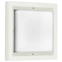 Luminaria de pared para exteriores TYPE NO 6422 IP54, ópalo, blanco regulable