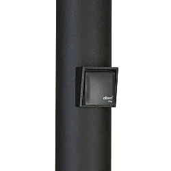 Carcasa empotrable D - TYPE C/F Ø 10CM versión de montaje en superficie, con tapa, con enchufe, negro