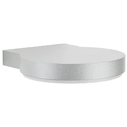 LED Outdoor Wall luminaire Type No. IP44, 0290, 16W 3000K 1600lm, cast alu / acrylic glass opal, silver matt
