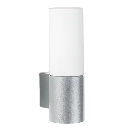 Luminaria de pared para exteriores TYPE NO 0377 E27 IP54, plata regulable