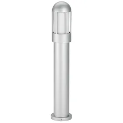 Luminaria para balizas TYPE NO 2015 cilíndrico E27 IP44, plata mate regulable
