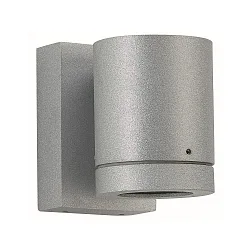 Outdoor Wall spot Type No. 2193 - 1-sided, IP54, GU10 PAR16 max. 50W, rotatable 330°, cast alu / glass, silver matt