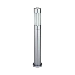 Luminaria para balizas TYPE NO 2249 cilíndrico E27 IP44, plata mate regulable