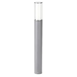 Luminaria para balizas TYPE NO 2269 cilíndrico E27 IP44, plata mate