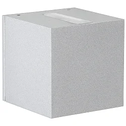 Proyector para exteriores TYPE NO 2370 Arriba-Abajo, angular IP44, plata mate 