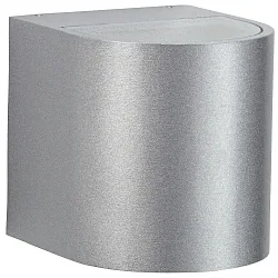 Proyector para exteriores TYPE NO 2402 redondo, dos caras IP44, plata mate 