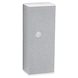 wall luminaire TYPE NO 2490 with motion detector, two-sided GU10 IP44, silver, transparent dimmable