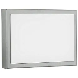 Outdoor LED Wall and Ceiling luminaire Type No. 6355, IP44, 25 x 18cm, 16W 1600lm, stainless steel
