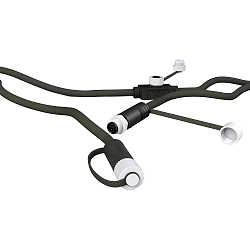 Cable de extensión PLUG-N-PLAY 3 veces, negro 500cm
